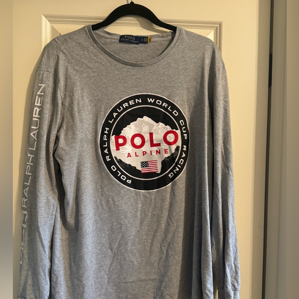 Grey long sleeve PRL shirt